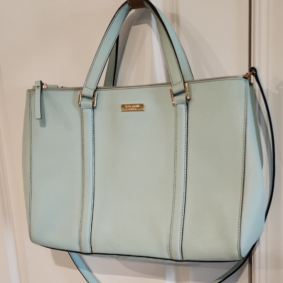 Kate Spade Mint Blue Tote Bag / Shoulder Bag - Picture 1 of 16